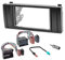 Sound-Way Kit Montaje Autoradio, Marco 2 DIN Radio para Coche, Soportes de Montaje, Cable Adaptador Conector ISO, Adaptador Antena, Compatible con BMW Serie 5, BMW X5
