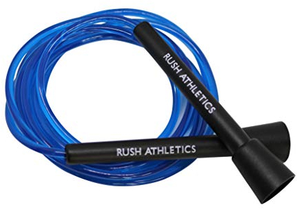 RUSH ATHLETICS Speed-Seil, Eisblau, ideal für Boxen, MMA, Cardio-Fitnesstraining, Geschwindigkeit, verstellbar, 3 m Springseil, verkauft von RUSH ATHLETICS