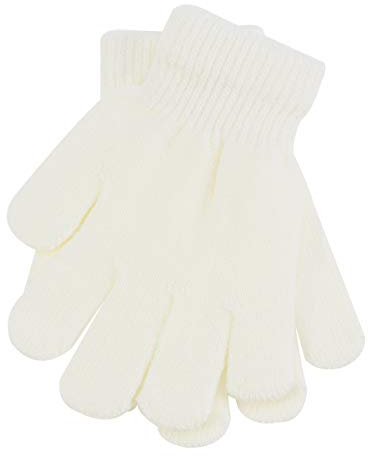 VOSAREA Kinder Handschuhe Winter warme Handschuhe Weiße Handschuhe Reithandschuhe Kleinkinder Handschuhe 4-12 Jahre Winterhandschuhe Kinder gestrickte Handschuh für Jungen Mädchen