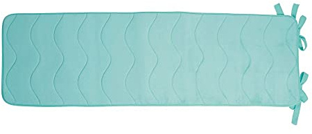 WOHNWOHL® Viskoelastische Sonnenliegenauflage I Polsterauflage für Liegestuhl I mit Memory Schaumstoff I inklusive Seitenfach I Größe: 190x58cm I Farbe: Türkis