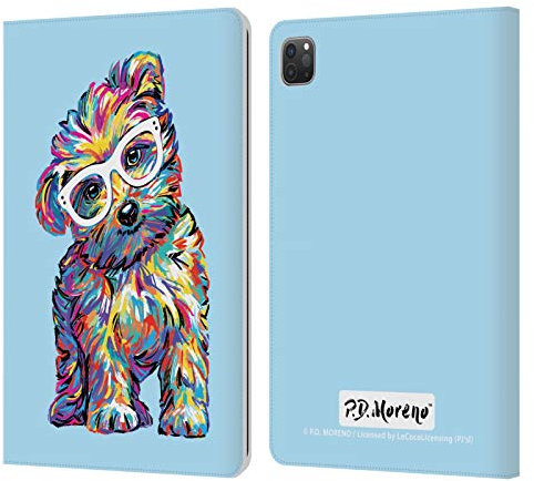 Head Case Designs Licenza Ufficiale P.D. Moreno Maltese Cani Custodia Cover in Pelle a Portagoglio Compatibile con Apple iPad PRO 11 2020/2021 / 2022