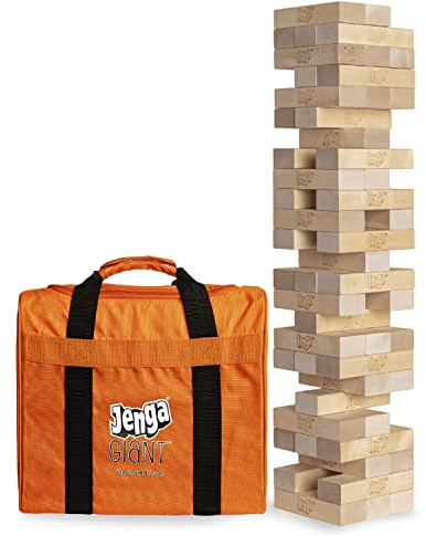 Jenga Giant - Hardwood Blocks - Stacks to Over 4 Feet - Officially Licensed - JS6
