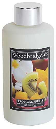 Woodbridge Nachfüllflasche für deinen Diffuser | Tropical Fruits | Ätherisches Duftöl | Raumduft Nachfüllflasche (200ml) | Ideal für Zuhause & Büro | Fruchtiger Duft