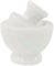 Marblous Krafts Mortier et pilon en marbre blanc de 11,4 cm pour accessoires de cuisine, pilon et bol à mortier