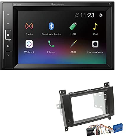 Pioneer DMH-A240BT 2-DIN Autoradio Bluetooth USB passend für Mercedes Benz Vito Viano 2006-2014 inkl Canbus Quadlockstecker