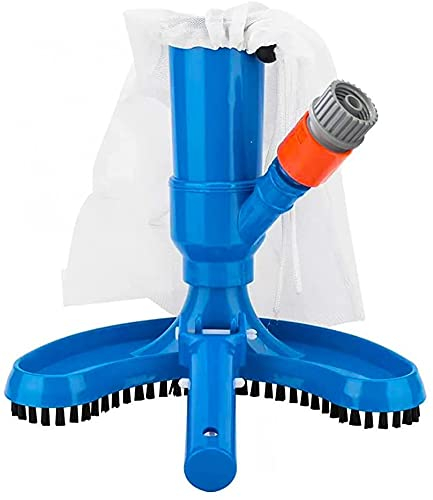 Pool Vacuum Head Underwater Cleaner W/Brush/Bag/for Above Ground Pool,Spas,Ponds & Fountains (Use with A Telescopic Pool Pole, Not Included)