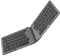 MoKo Foldable Bluetooth Keyboard, Portable Wireless Rechargeable Keyboard, Ultra Slim Ergonomic Folding Keyboard Compatible with iOS, Android and Windows Tablet/Smartphone/Laptop Devices, Silver Gray
