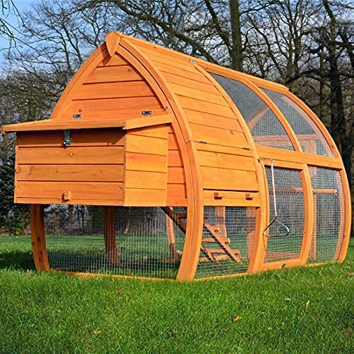 Poulailler en Bois pour Jardin 2/5 Poules 172x76x102 cm-Modele 126 Grande Poule