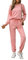 REORIA Donna Manica Lunga Girocollo Tinta unita Due Pezzi Outfit Felpa Jogger Tuta Set Felpa e Pantaloni Della Tuta Rosa S