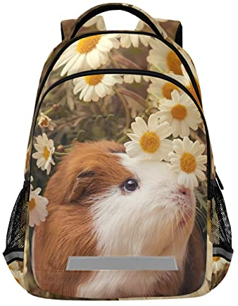 CBBYY Kinder Schulranzen Schulrucksäcke Schultaschen für Jungen und Mädchen mit Reflexstreifen, Meerschweinchen, Einheitsgröße, Gothic