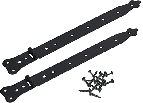 KOTARBAU® 2er Set Ladenband 420 mm Schmal Torscharnier Stilvolles Türband von Höchster Qualität Werfgehänge Kreuzgehänge Gartentorband