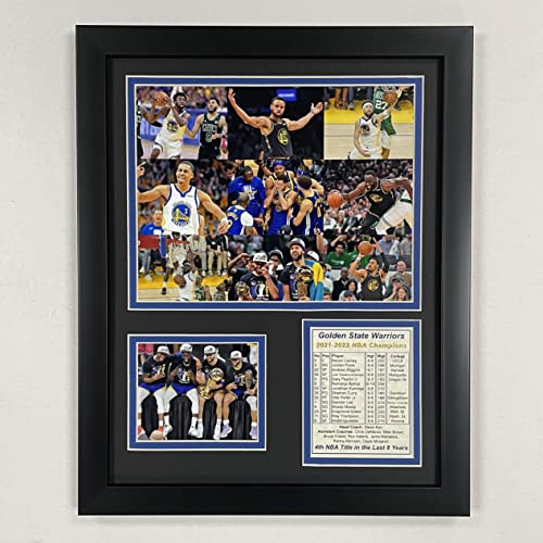 Golden State Warriors | 2021–2022 NBA Champions | 30,5 x 38,1 cm gerahmte Fotocollage (Mosaik)