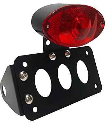 Side Mount License Plate Bracket with Rear Brake Light for Harley Davidson Sportster Bobber Chopper