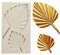 Palm Leaf Mould Reusable Fan Leaf Silicone Mold 3D Palm Spear Mold for Cake Decorating Cake Topper DIY Baking Chocolate Candy Sugarcraft Clay Soap Ice Making