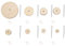 Tissting 320 Stück Teddybär Craft Gelenke Plüschtier Bär Puppe Joint Bolzen Unterlegscheiben Set (12m,14mm,16mm,18mm,20mm,24mm,30mm,55mm) Dolls Zubehör für Teddybär Puppe DIY Crafts