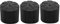 JIVIMOCO 3Pcs Waterproof Silicone Universal Lens Cap Cover for 65-90mm DSLR Camera Lenses