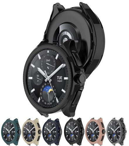 LOKEKE Compatible with Xiaomi Watch 2 Pro Protective Case Cover, PC Protective Case Cover Shell Compatible with Xiaomi Watch 2 Pro / S2 / H1(PC Black)