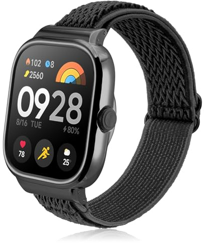 CHULN Correa Compatible para Redmi Watch 4/Xiaomi Miband 8 Pro, Ajustables Deportivas Elásticas Nylon Pulsera de Reemplazo para Redmi Watch 4 Smartwatch.(No Host)