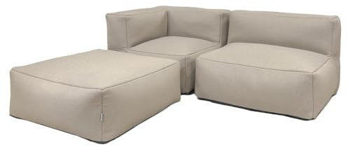 osoltus Premium Modular Lounge Emilia 3tlg. Axroma Olefin taupe beige