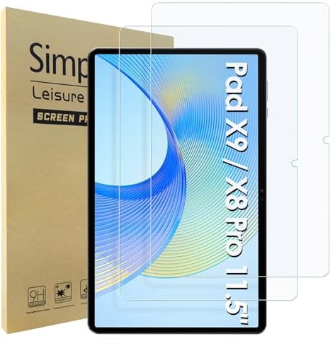 Simpeak 2 Pack Screen Protector Compatible with Honor Pad X10 / X9a / X9 / X8 Pro 11.5, Tempered Glass Compatible with Honor Pad X10/X9a/X9/X8 Pro 11.5,[9H Hardness][Bubble Free]