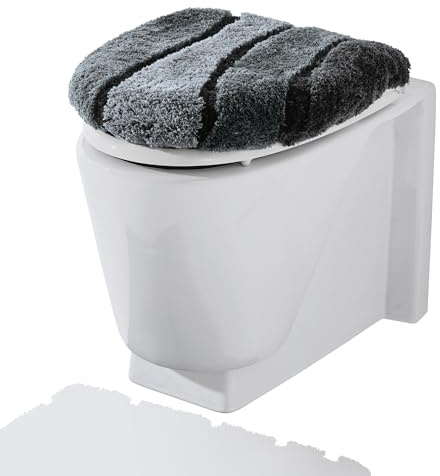 REDBEST WC-Deckelbezug Louisville grau Größe 47x50 cm