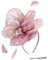Fascinateurs Floraux pour Femme,Chapeau Rose Fascinators avec Clip,Fleur Mesh Fascinator avec Plume,Banquet De Mariage Bandeau,Thé Partie Headwear Fascinateur