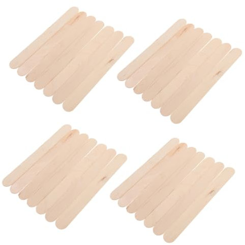 PHENOFICE 10 Packungen Farbe am Stiel Eisstangen DIY Bastelmaterial farbiges am Stiel Mini-Bastelstäbe Eisstiele für am Stiel, Masse Eisstock kleine Eisstiele Holzstäbchen Stöcke