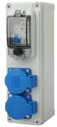 Quadro Elettrico Di Cantiere, Distributore Di Alimentazione Impermeabile, Scatola Elettrica Da Esterno, Distributore Di Corrente Da Paret 16 A, Scatola Di Distribuzione Industriale 16A 250V 2P