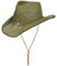 Lipodo Western Strohhut Herren Damen Sommer Oliv M (56-57 cm)