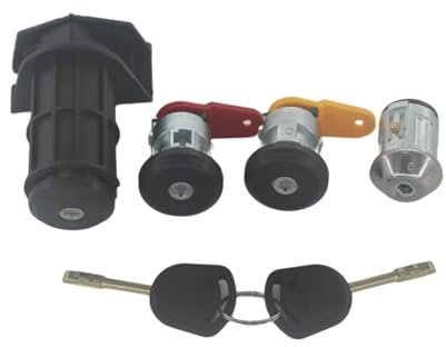 Heckklappenschloss FÜR FORD KA FÜR FIESTA FÜR KURIER FÜR ESCORT KOMPLETTE LOCK SET ZÜNDSCHALTER LINKS RECHTS TÜRSCHLOSS KOFFERRAUMSCHLOSS Türschloss Kofferraum