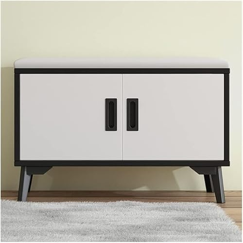 JvFbjLF Leichte Luxus-Schuhbank, Polsterung, Schuhregal, Balkon, Schuhschrank, großes Fassungsvermögen (70/90 cm) (70 cm)