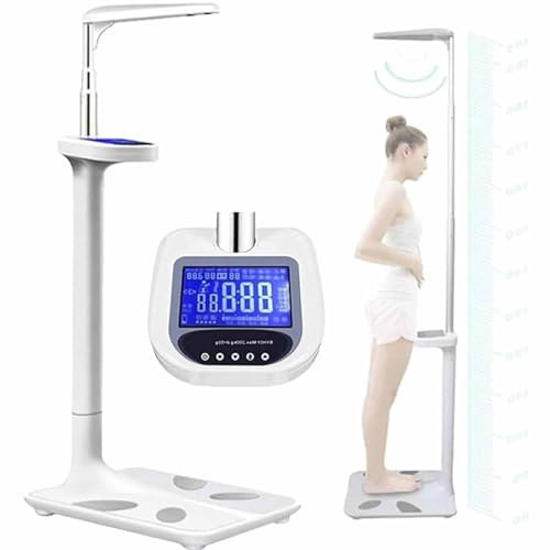 Personenwaage Körperfettanalyse,Körperanalysewaage,Waage Mit Körperfett Und Muskelmasse, Körperfettwaage Mitsensoren,-200 Kg/4400 Lb