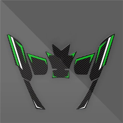 YZXOOP Protezione Serbatoio Carburante Adesivo Serbatoio Carburante Moto per Kawasaki per VERSYS650 per VERSYS 650 2022 2023 2024 Adesivo Protezione Serbatoio Adesivi Serbatoio Carburante(Verde)