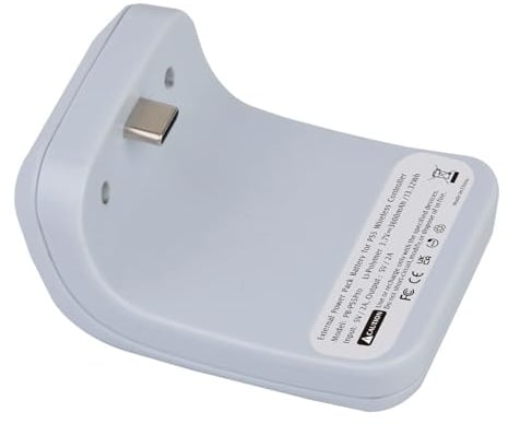 Hisewen PS5 Controller Ladegerät Kabelloses Akku 3600mAh für PlayStation 5 Controller mit USB Typ-C-Kabel