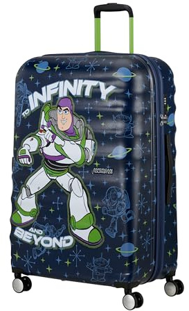 American Tourister Wavebreaker Disney - Buzz Lightyear Hartschalenkoffer Mittelgroß (67 cm), Reisekoffer, TSA Schloss, 4 Rollen, 64 L, 3.6 kg