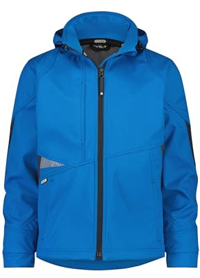 DASSY® Gravity Softshell-Jacke - Größe M - AZURBLAU/ANTHRAZITGRAU