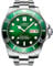LOREO Herren-Armbanduhr, silberfarben, Edelstahl, Saphirglas, blaue drehbare Lünette, automatische Datumsanzeige, Wochenuhr, grün, Lässige Taucheruhr