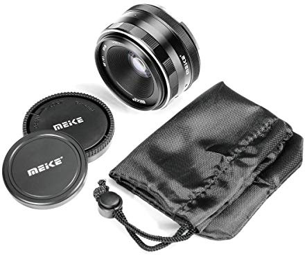 Meike MK 25mm f / 1.8 Große Aperture Weitwinkelobjektiv Manuelles Fokusobjektiv für Canon EOS-M Montieren Mirrorless Kamera