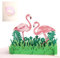 X-Labor 3D Flamingo Pop up Karte mit Umschlägen Grußkarte Klappkarte für Geburtstag Weihnachten Valentinstag Hochzeit Frühjahrskarte