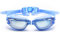 Hersvin Schwimmbrille (M/0 bis M/-8,0) UV400 Anti-UV Anti Nebel Schutzbrille für Erwachsene Männer Frauen Kinder (Blau, M/-6,0)