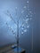 70cm Pre-Lit Jewelled Glitter Twig Tree Silver & Gold Christmas Decorations (Silver)