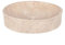 LEBENSwohnART Marmor Waschbecken MARMER-oval Beige Aufsatzwaschbecken Naturstein Waschtisch