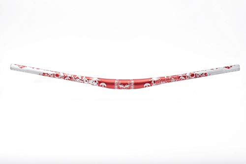 GRTE Mountainbike-Lenker Leichtgewicht-XC/DH Speed Dirt Bike-Lenker Fahrrad-Riser Bar Extra lang für MTB Downhill-Rennen 31,8mm 720mm/780mm,Rot,31.8mm/780mm