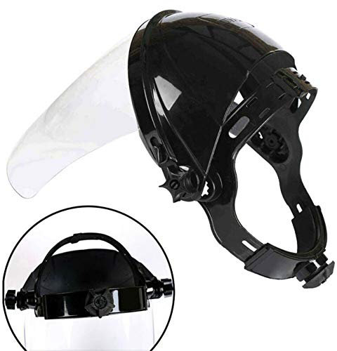 BUNRUN Clear Wide Visor Safety Face Shield and Brow guard Safety Welding Helmet Welder Lens Grinding Shield Visor Radiation Face Mask