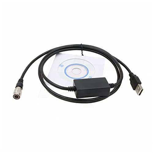 HangTon Câble USB de transfert de données pour Nikon DTM 800 500 A20 NPL 352 322 Total Station Hirose 6 broches vers ordinateur PC Win11 Win10 Win8 Win7