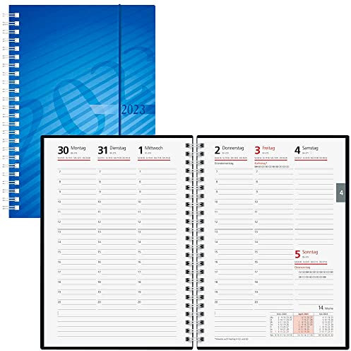 rido/idé Wochenkalender Modell futura 2 2023 Blattgröße 14,8 x 20,8 cm blau