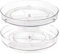 Spesh 2 Pcs Lazy Susan Turntable 360° Rotating Cupboard Organizers for Cabinet Fridge Turntable Organisers Rotating Spice Racks for Kitchen(27x4.3cm)