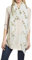 Lina & Lily Damen Schal mit Löwenzahn-Muster Metallic (Weiß-Gold)