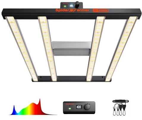 SPIDER FARMER G3000 Bar Style LED Grow Lights 300W with 896 Pcs Diodes 3x3ft Coverage Dimmable Full Spectrum Growing Lamp for Indoor Plants