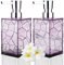 HIYAA 2 Pack Soap 12Oz Acrylic Liquid Lotion Hand Dispensers with Pump Reusable for Bathroom, Countertop, Kitchen, Laundry Room-Purple